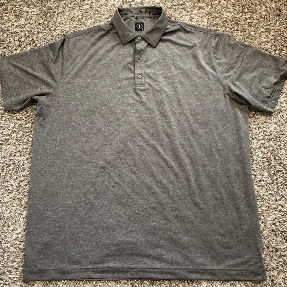 U Suck at Golf Mens Gray Short Sleeve Golf Polo Shirt Size 3XL USAG Performance